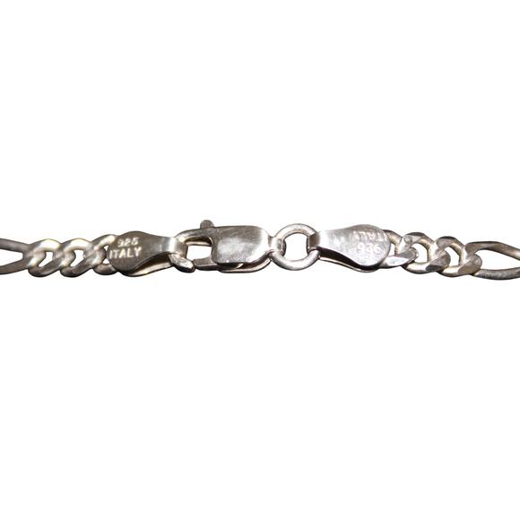 925 Sterling Silver Chain Necklace Made in Italy - Picture 6 of 8